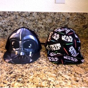 Disney Star Wars Black and Multicolor Hats 2 total